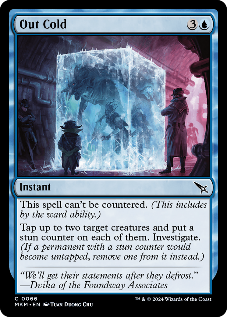 Out Cold (MKM-066) - Murders at Karlov Manor Foil - Premium MTG Single from Wizards of the Coast - Just $0.25! Shop now at Game Crave Tournament Store