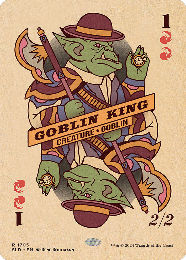 Goblin King (SLD-1705) - Secret Lair Drop (Borderless) Foil - Premium MTG Single from Wizards of the Coast - Just $0! Shop now at Game Crave Tournament Store