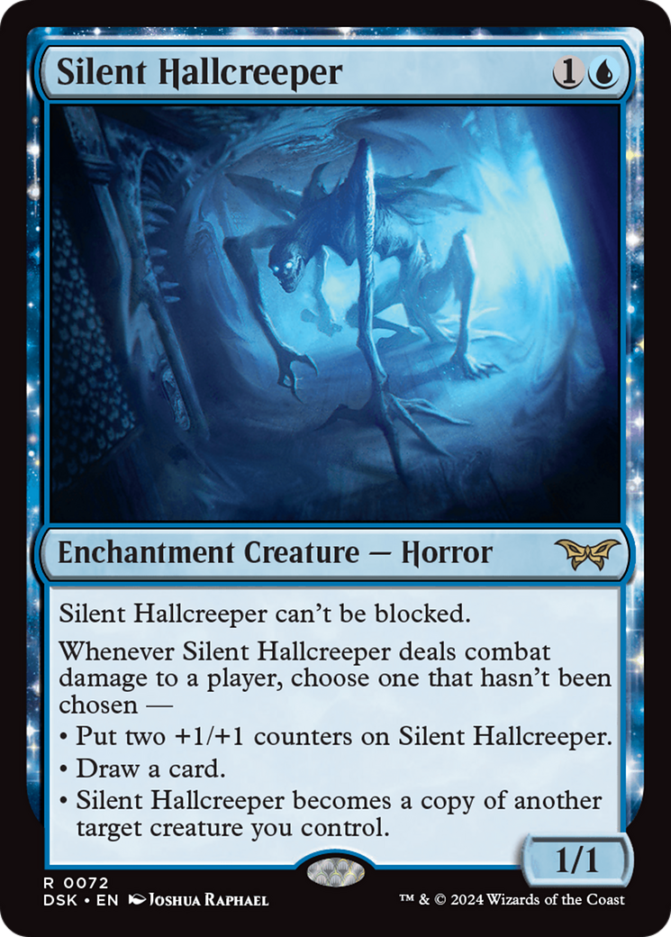 Silent Hallcreeper (DSK-072) - Duskmourn: House of Horror: (nyxtouched) Foil - Premium MTG Single from Wizards of the Coast - Just $1.20! Shop now at Game Crave Tournament Store