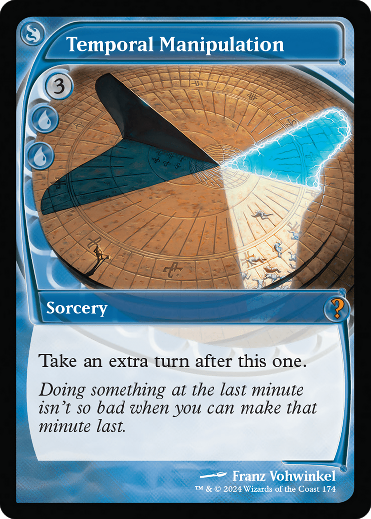 Temporal Manipulation (MB2-174) - Mystery Booster 2 Foil - Premium MTG Single from Wizards of the Coast - Just $19.94! Shop now at Game Crave Tournament Store