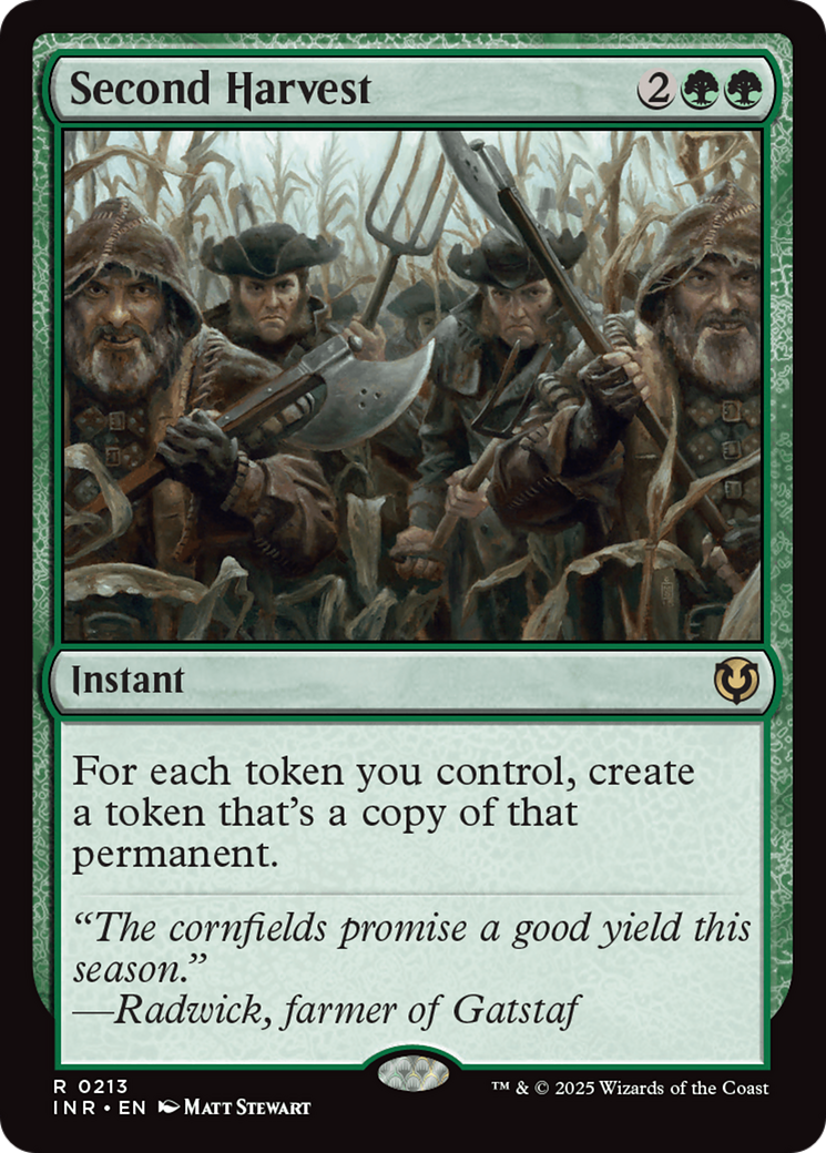 Second Harvest (-213) - Innistrad Remastered - Premium MTG Single from Wizards of the Coast - Just $1.04! Shop now at Game Crave Tournament Store