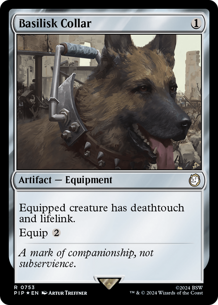 Basilisk Collar (PIP-753) - Fallout Foil - Premium MTG Single from Wizards of the Coast - Just $4.01! Shop now at Game Crave Tournament Store