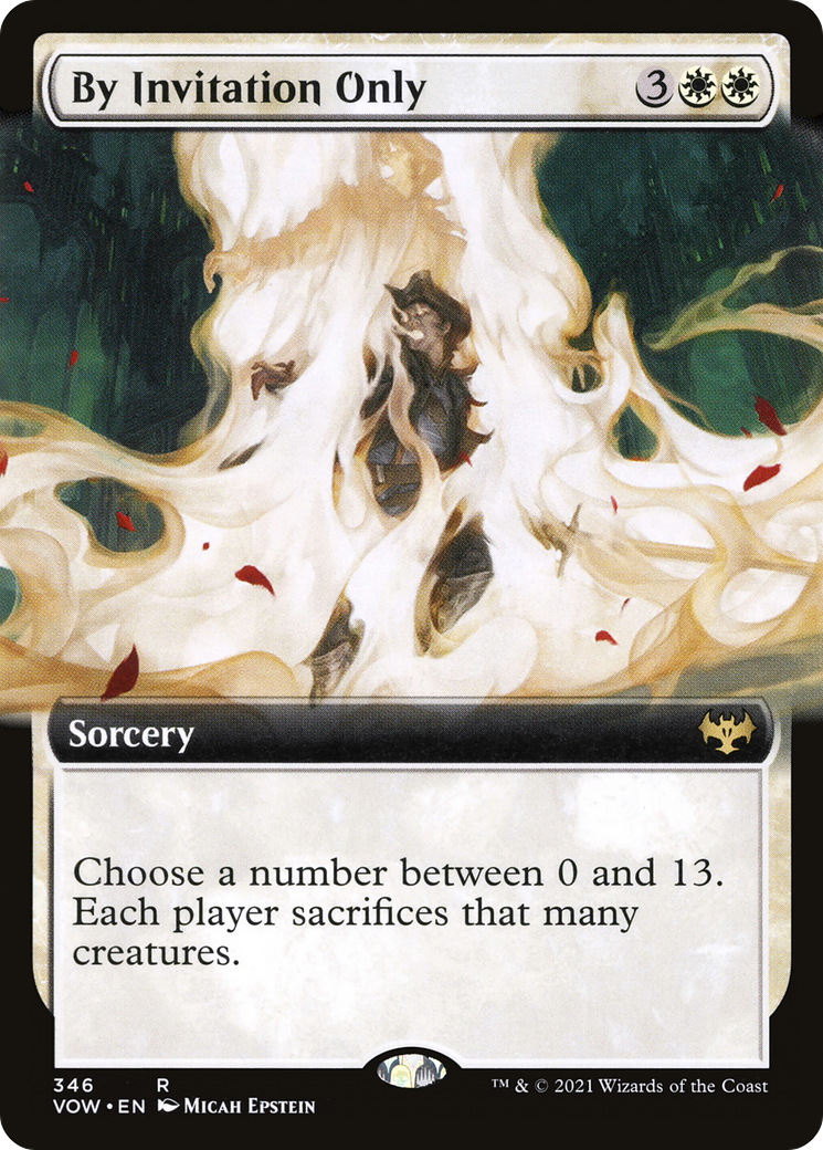 By Invitation Only (VOW-346) - Innistrad: Crimson Vow: (Extended Art) Foil - Premium MTG Single from Wizards of the Coast - Just $0.12! Shop now at Game Crave Tournament Store