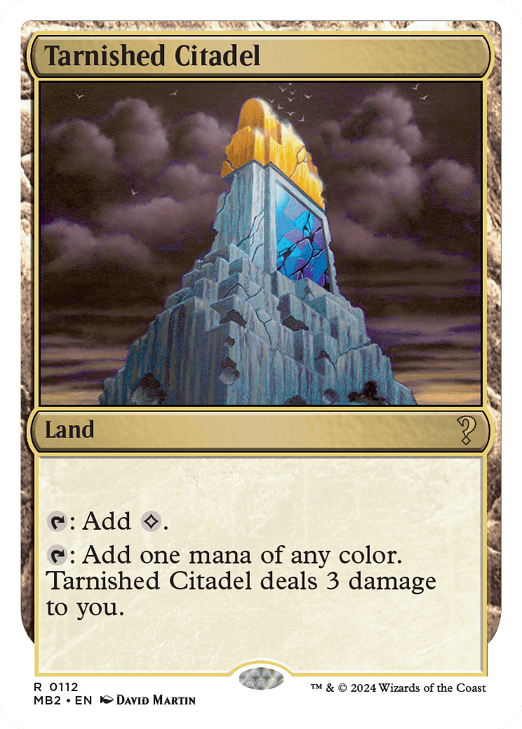 Tarnished Citadel (MB2-112) - Mystery Booster 2 - Premium MTG Single from Wizards of the Coast - Just $5.38! Shop now at Game Crave Tournament Store