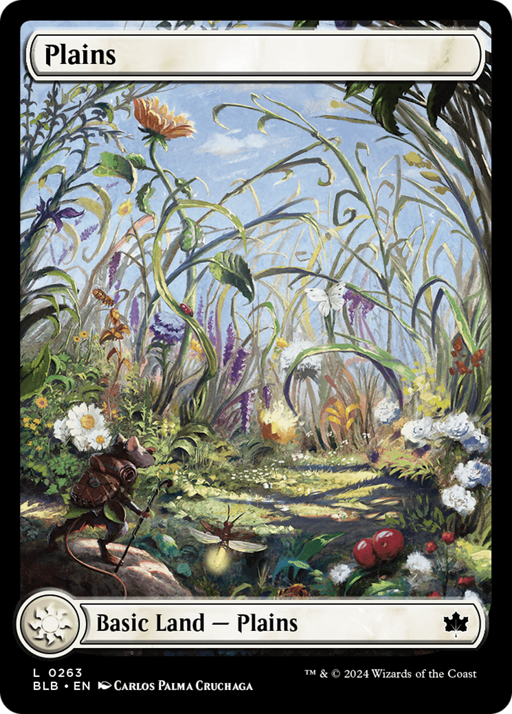 Plains (BLB-263) - Bloomburrow Foil - Premium MTG Single from Wizards of the Coast - Just $0.42! Shop now at Game Crave Tournament Store