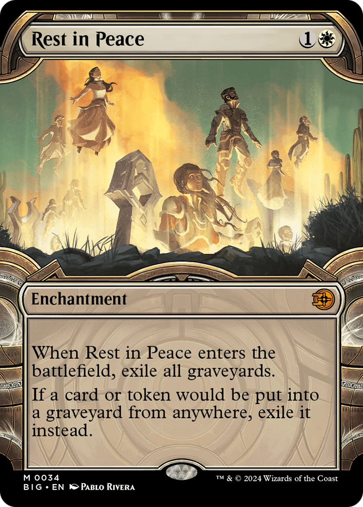 Rest in Peace (BIG-034) - The Big Score: (Showcase) (Borderless) Foil - Premium MTG Single from Wizards of the Coast - Just $8.45! Shop now at Game Crave Tournament Store