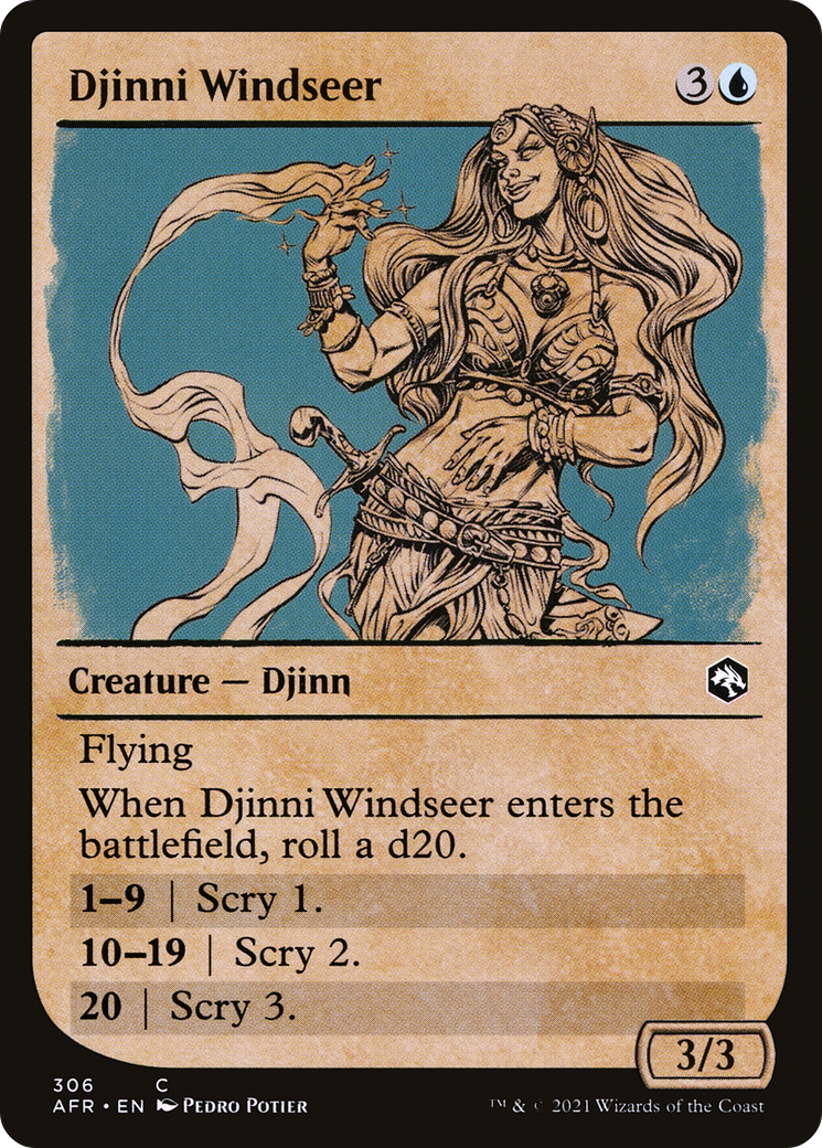 Djinni Windseer (AFR-306) - Adventures in the Forgotten Realms: (Showcase)