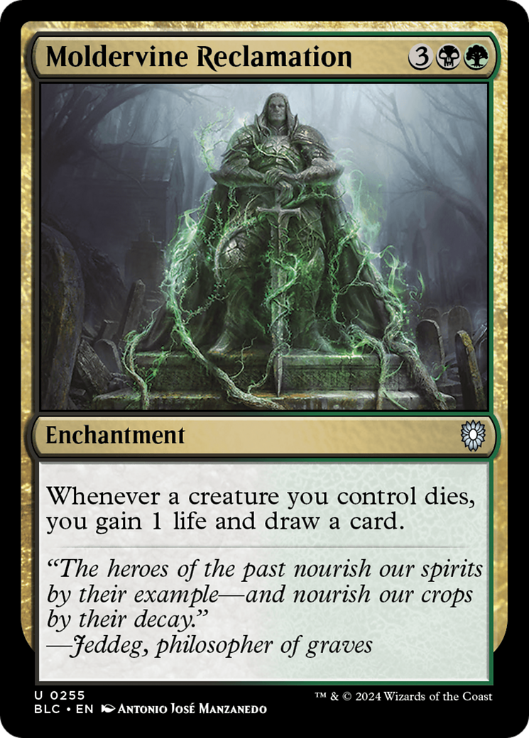 Moldervine Reclamation (BLC-255) - Bloomburrow Commander - Premium MTG Single from Wizards of the Coast - Just $0.26! Shop now at Game Crave Tournament Store