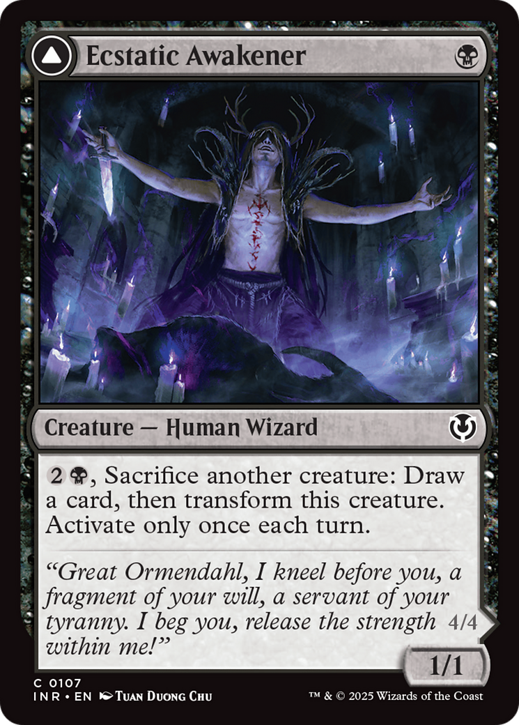 Ecstatic Awakener // Awoken Demon (-107) - Innistrad Remastered Foil - Premium MTG Single from Wizards of the Coast - Just $0.25! Shop now at Game Crave Tournament Store