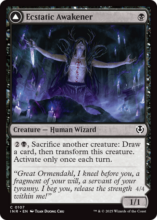 Ecstatic Awakener // Awoken Demon (-107) - Innistrad Remastered Foil - Premium MTG Single from Wizards of the Coast - Just $0.25! Shop now at Game Crave Tournament Store