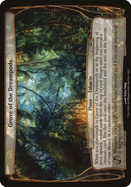 Grove of the Dreampods (OVER-018) - Planechase 2012 Planes Foil