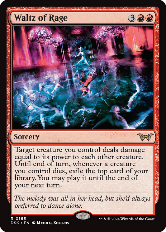 Waltz of Rage (DSK-165) - Duskmourn: House of Horror - Premium MTG Single from Wizards of the Coast - Just $0.25! Shop now at Game Crave Tournament Store