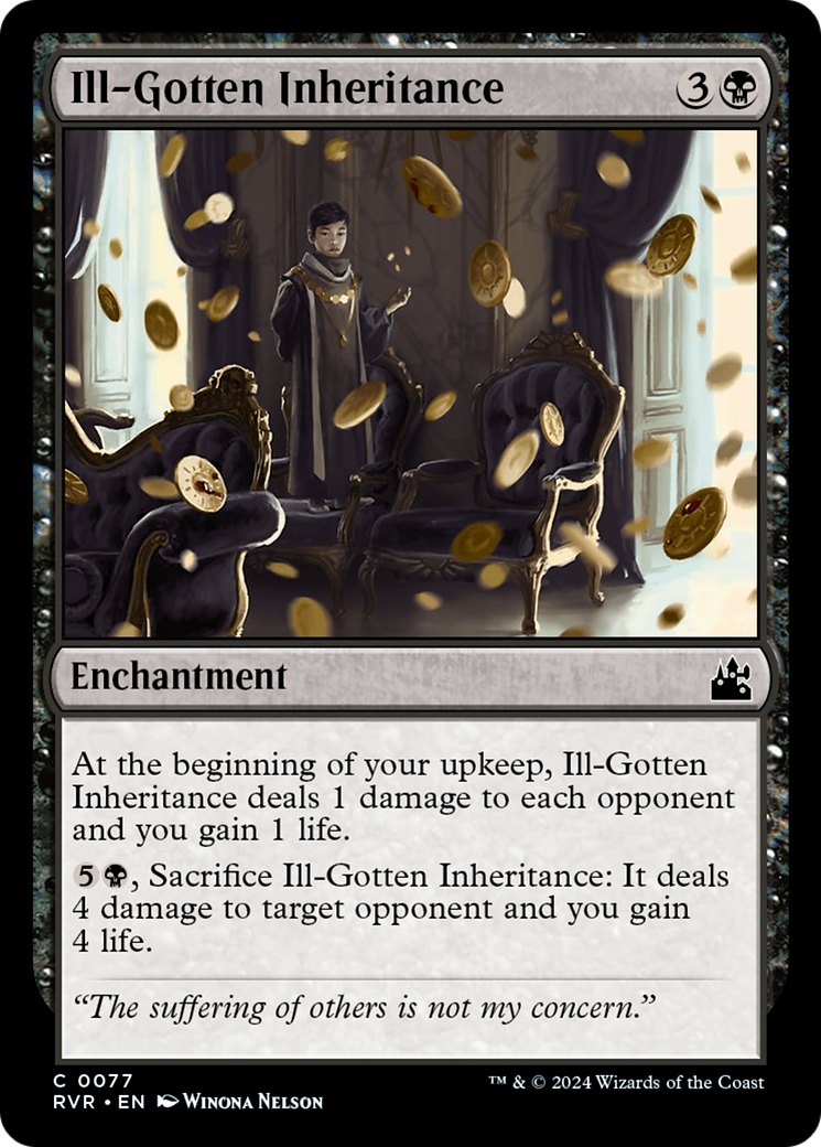 Ill-Gotten Inheritance (RVR-077) - Ravnica Remastered - Premium MTG Single from Wizards of the Coast - Just $0.25! Shop now at Game Crave Tournament Store