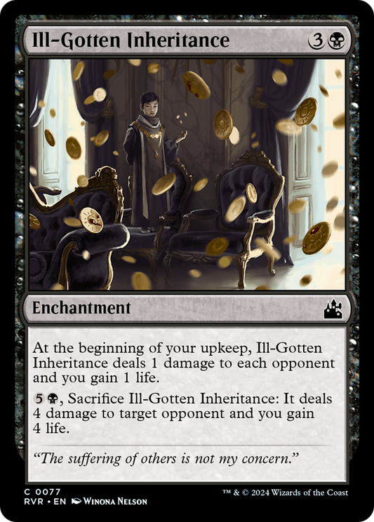 Ill-Gotten Inheritance (RVR-077) - Ravnica Remastered - Premium MTG Single from Wizards of the Coast - Just $0.25! Shop now at Game Crave Tournament Store