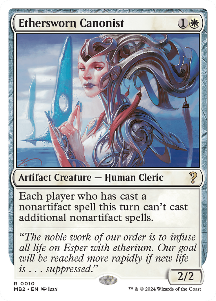 Ethersworn Canonist (MB2-010) - Mystery Booster 2 - Premium MTG Single from Wizards of the Coast - Just $2.20! Shop now at Game Crave Tournament Store