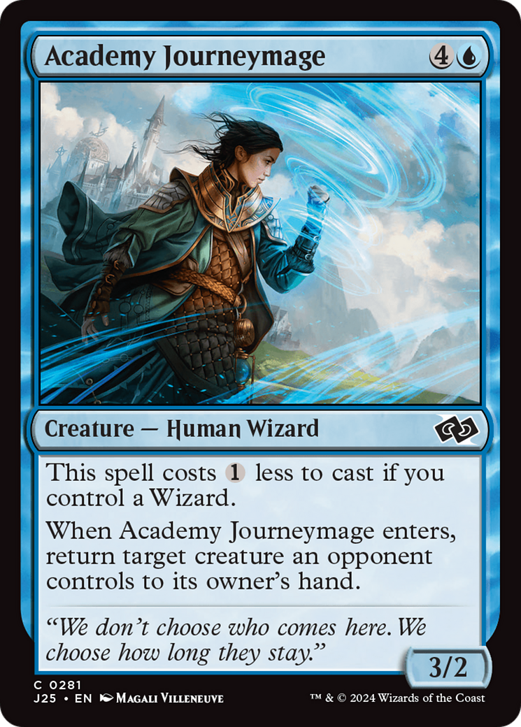 Academy Journeymage (J25-281) - Foundations Jumpstart - Premium MTG Single from Wizards of the Coast - Just $0.25! Shop now at Game Crave Tournament Store