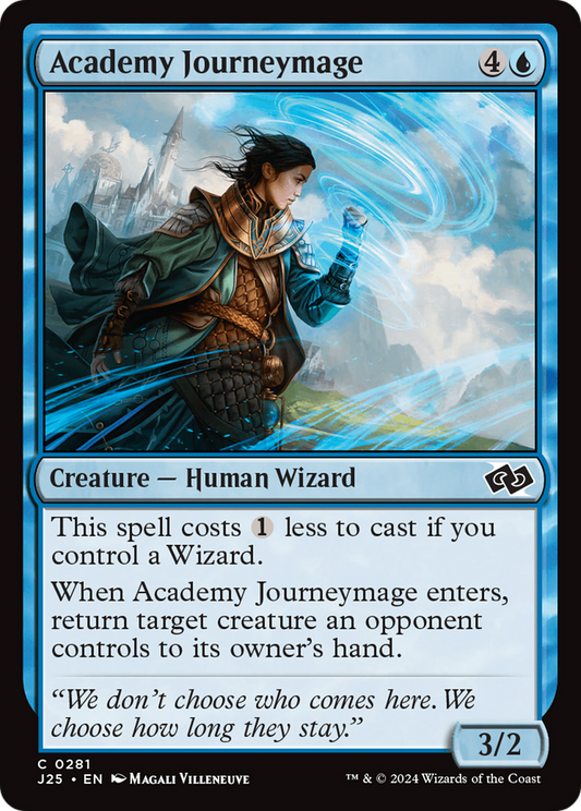 Academy Journeymage (J25-281) - Foundations Jumpstart - Premium MTG Single from Wizards of the Coast - Just $0.25! Shop now at Game Crave Tournament Store