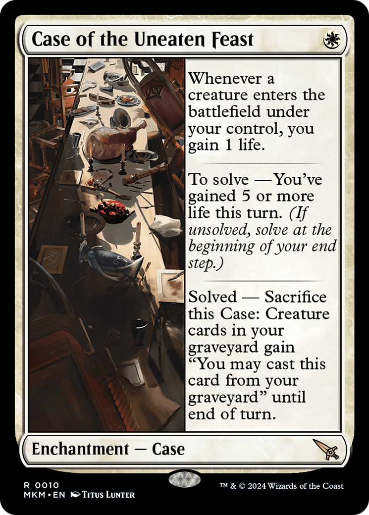 Case of the Uneaten Feast (MKM-010) - Murders at Karlov Manor - Premium MTG Single from Wizards of the Coast - Just $0.25! Shop now at Game Crave Tournament Store