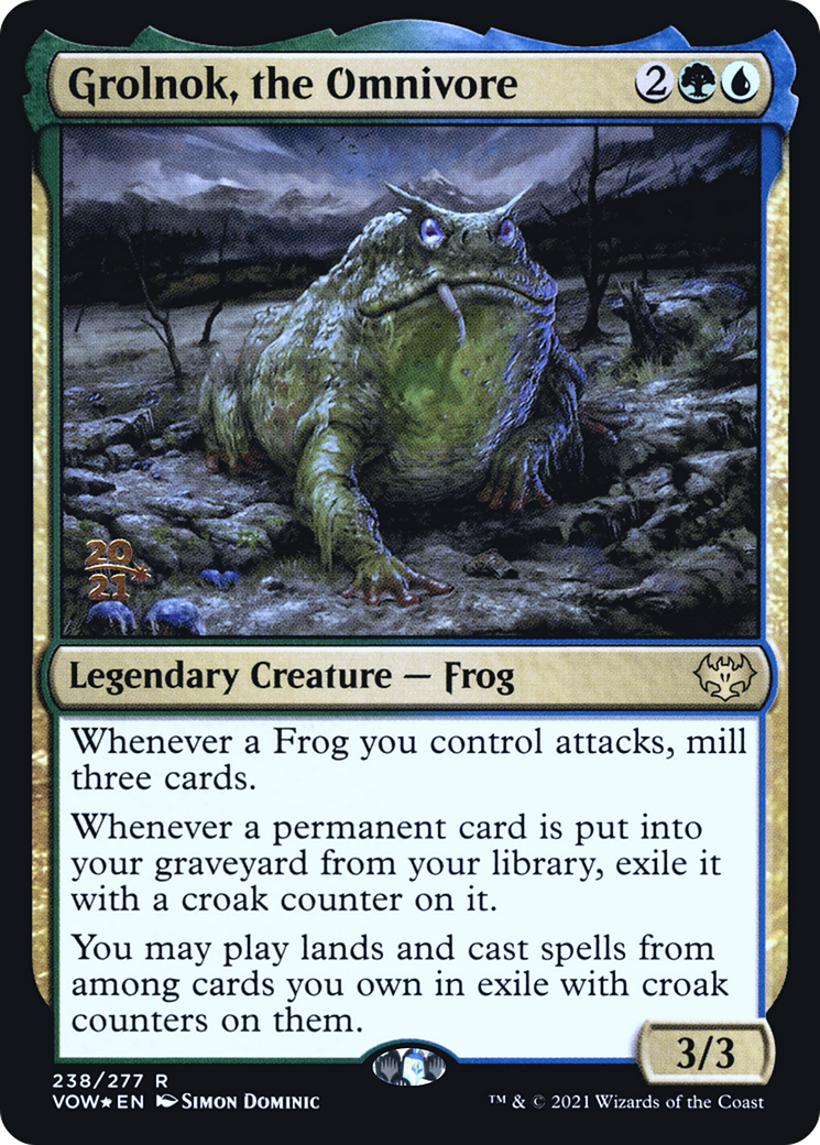 Grolnok, the Omnivore (PVOW-238S) - Innistrad: Crimson Vow Promos Foil - Premium MTG Single from Wizards of the Coast - Just $0.90! Shop now at Game Crave Tournament Store