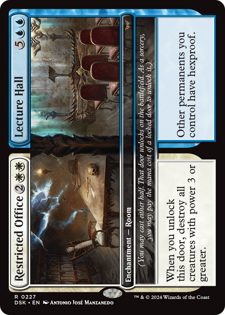Restricted Office // Lecture Hall (DSK-227) - Duskmourn: House of Horror Foil - Premium MTG Single from Wizards of the Coast - Just $0.25! Shop now at Game Crave Tournament Store
