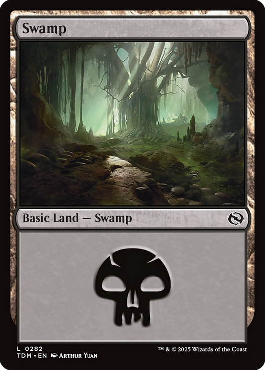 Swamp (0282) (TDM-282) - Tarkir: Dragonstorm Foil - Premium MTG Single from Wizards of the Coast - Just $0.08! Shop now at Game Crave Tournament Store