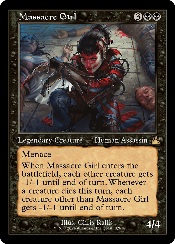 Massacre Girl (RVR-328) - Ravnica Remastered - Premium MTG Single from Wizards of the Coast - Just $0.31! Shop now at Game Crave Tournament Store