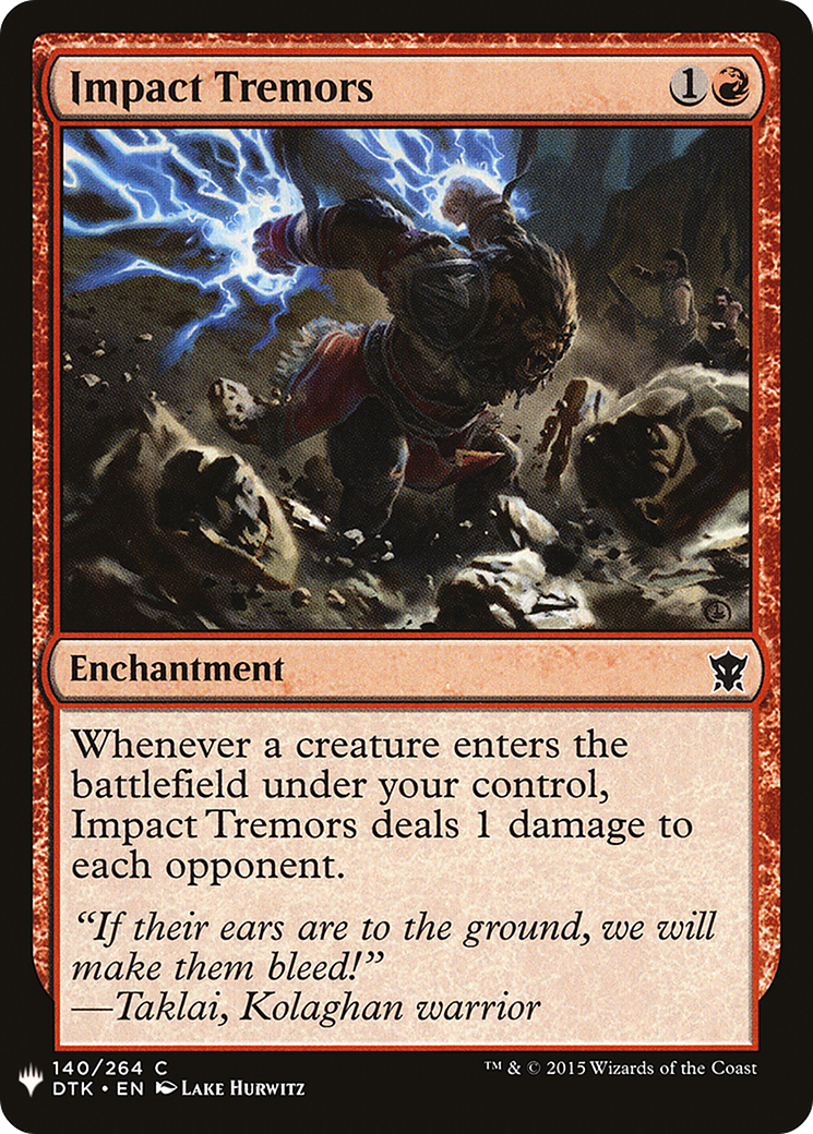 Impact Tremors (MB1-978) - Mystery Booster