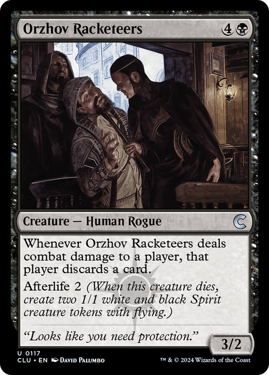 Orzhov Racketeers (CLU-117) - Ravnica: Clue Edition - Premium MTG Single from Wizards of the Coast - Just $0.25! Shop now at Game Crave Tournament Store