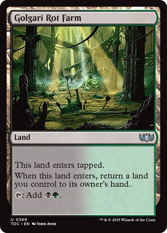 Golgari Rot Farm (TDC-368) - Tarkir: Dragonstorm Commander - Premium MTG Single from Wizards of the Coast - Just $0.08! Shop now at Game Crave Tournament Store