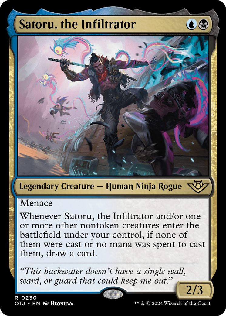 Satoru, the Infiltrator (OTJ-230) - Outlaws of Thunder Junction - Premium MTG Single from Wizards of the Coast - Just $0.45! Shop now at Game Crave Tournament Store