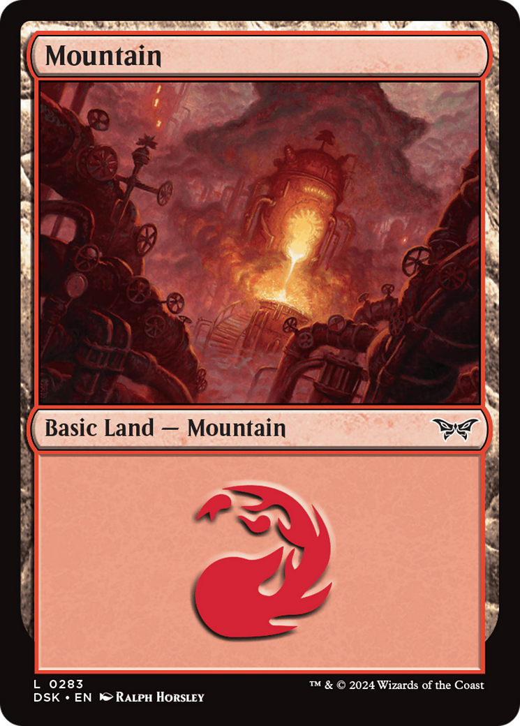 Mountain (DSK-283) - Duskmourn: House of Horror Foil - Premium MTG Single from Wizards of the Coast - Just $0.25! Shop now at Game Crave Tournament Store