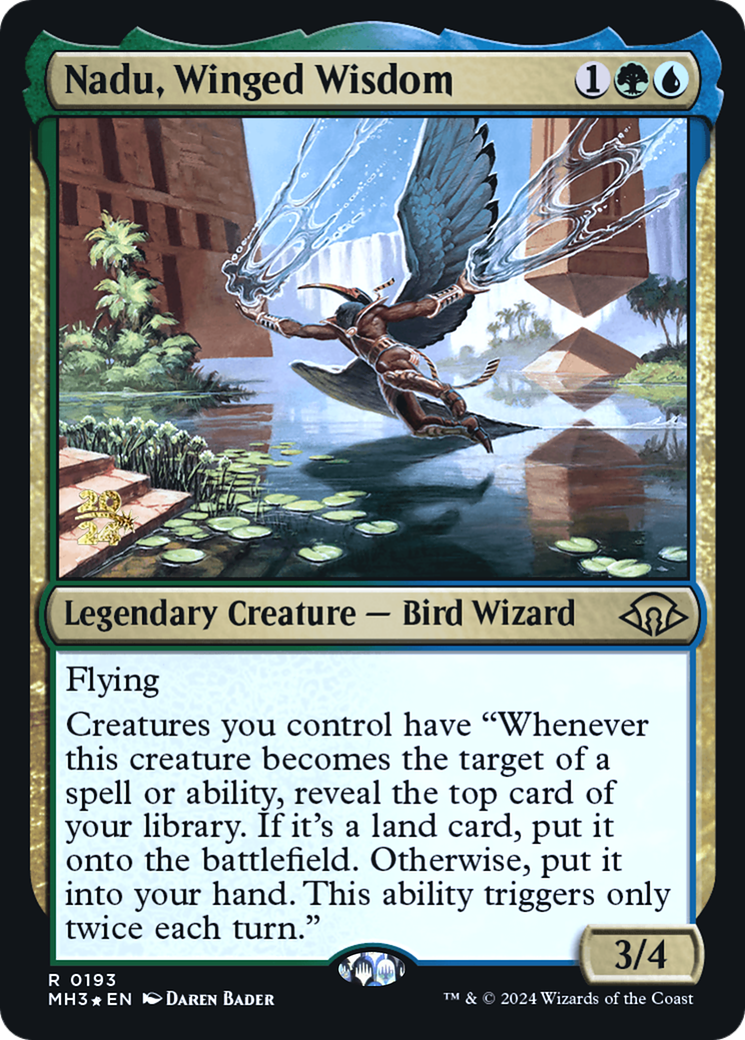 Nadu, Winged Wisdom (PMH3-193S) - Modern Horizons 3 Promos Foil - Premium MTG Single from Wizards of the Coast - Just $1.79! Shop now at Game Crave Tournament Store