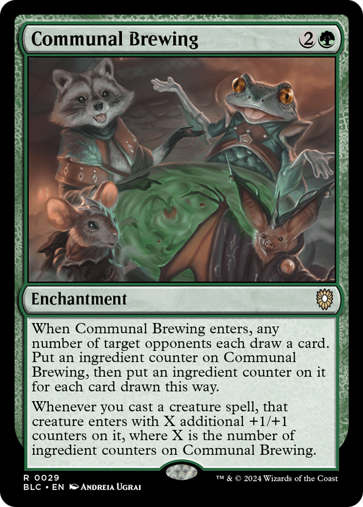 Communal Brewing (BLC-029) - Bloomburrow Commander - Premium MTG Single from Wizards of the Coast - Just $0.25! Shop now at Game Crave Tournament Store