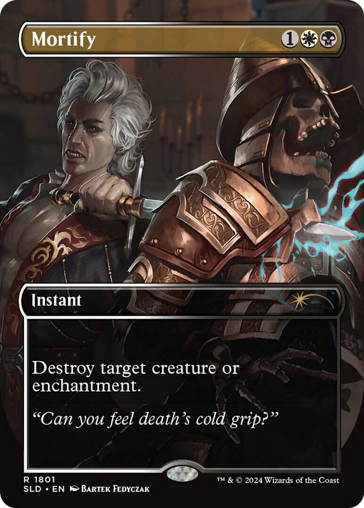 Mortify (SLD-1801) - Secret Lair Drop (Borderless) Foil - Premium MTG Single from Wizards of the Coast - Just $0! Shop now at Game Crave Tournament Store