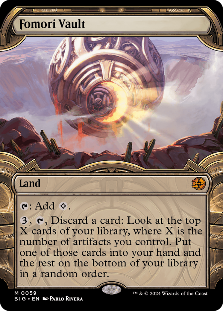 Fomori Vault (BIG-059) - The Big Score: (Extended Art) (Borderless) Foil - Premium MTG Single from Wizards of the Coast - Just $46.26! Shop now at Game Crave Tournament Store