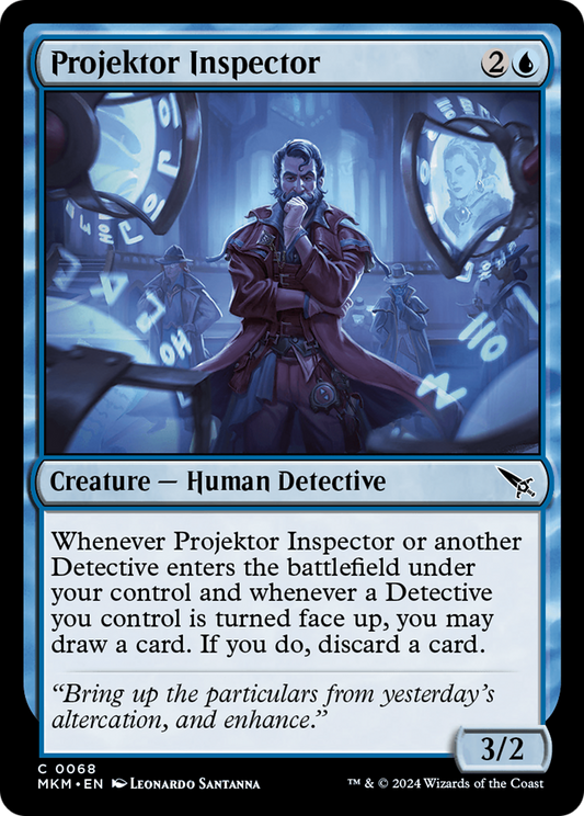 Projektor Inspector (MKM-068) - Murders at Karlov Manor - Premium MTG Single from Wizards of the Coast - Just $0.23! Shop now at Game Crave Tournament Store