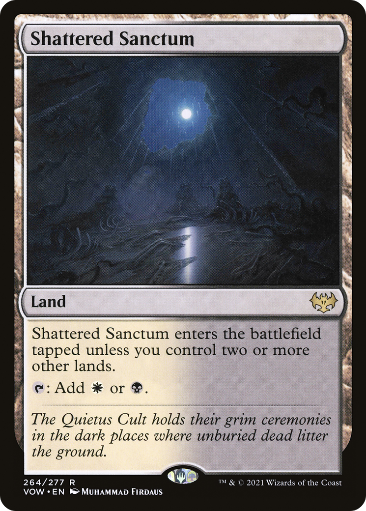 Shattered Sanctum (VOW-264) - Innistrad: Crimson Vow - Premium MTG Single from Wizards of the Coast - Just $3.46! Shop now at Game Crave Tournament Store