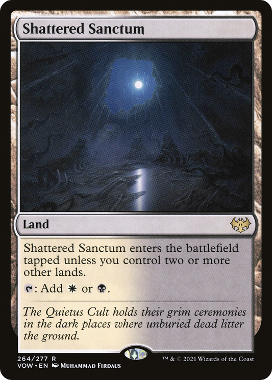 Shattered Sanctum (VOW-264) - Innistrad: Crimson Vow - Premium MTG Single from Wizards of the Coast - Just $3.46! Shop now at Game Crave Tournament Store