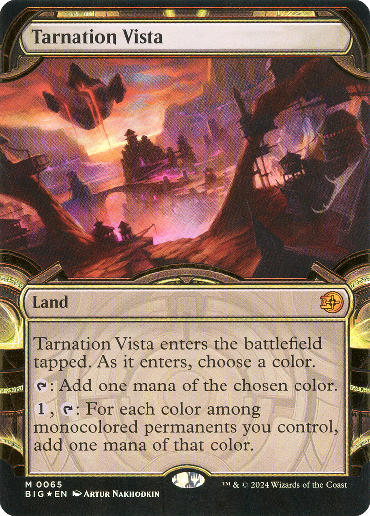 Tarnation Vista (BIG-065) - The Big Score: (Extended Art) (Borderless) Foil - Premium MTG Single from Wizards of the Coast - Just $17.70! Shop now at Game Crave Tournament Store