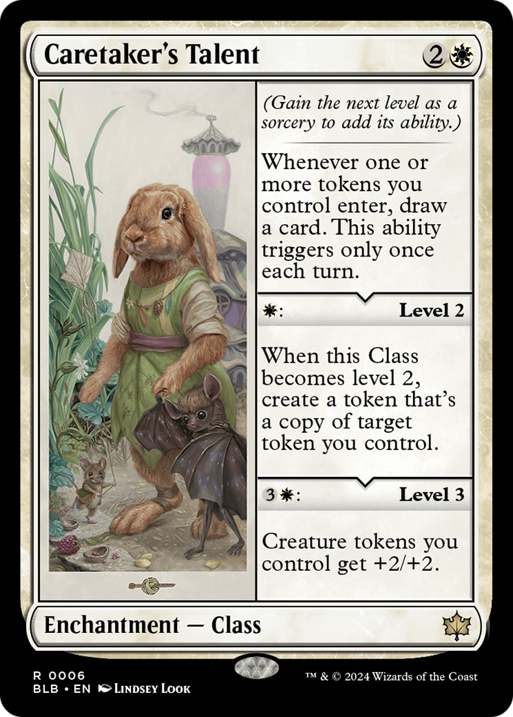 Caretaker's Talent (BLB-006) - Bloomburrow Foil - Premium MTG Single from Wizards of the Coast - Just $8.62! Shop now at Game Crave Tournament Store