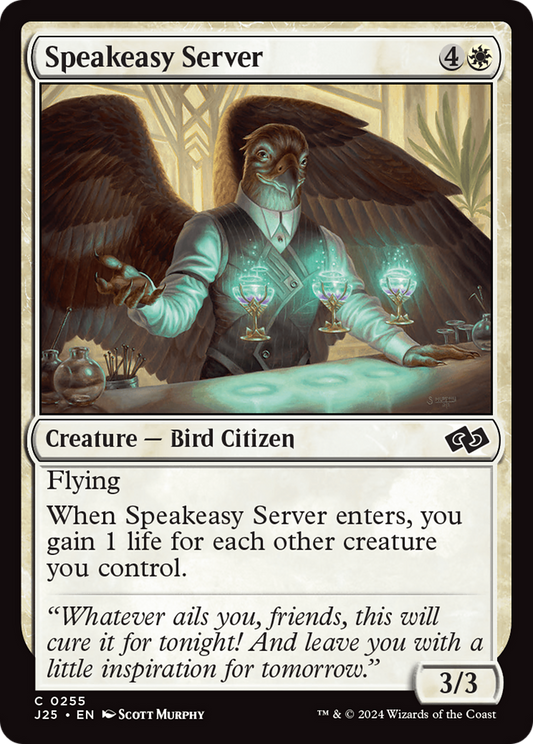 Speakeasy Server (J25-255) - Foundations Jumpstart - Premium MTG Single from Wizards of the Coast - Just $0.25! Shop now at Game Crave Tournament Store