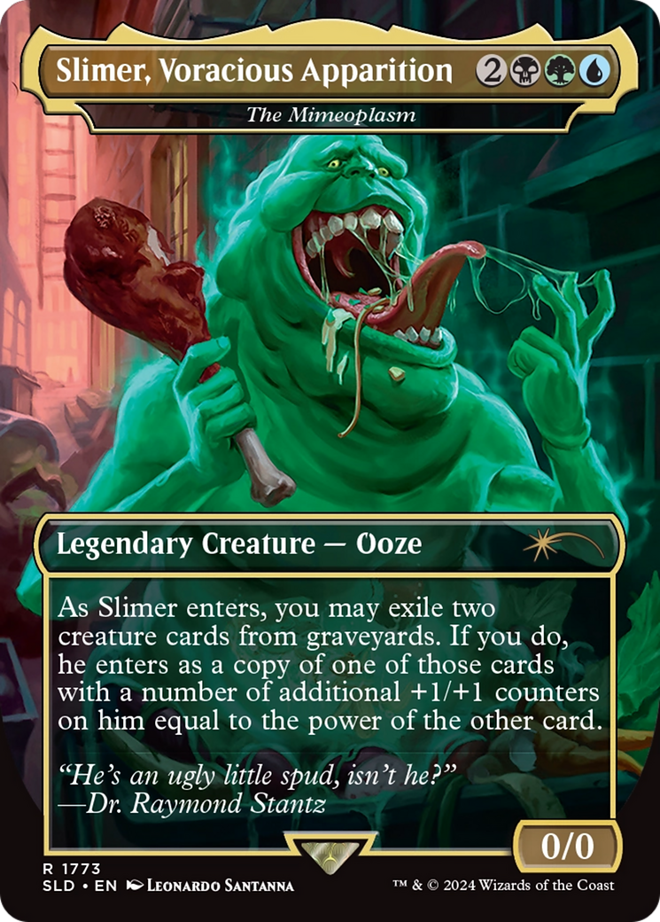 The Mimeoplasm (SLD-1773) - Secret Lair Drop / Slimer, Voracious Apparition (Borderless) Foil - Premium MTG Single from Wizards of the Coast - Just $0! Shop now at Game Crave Tournament Store