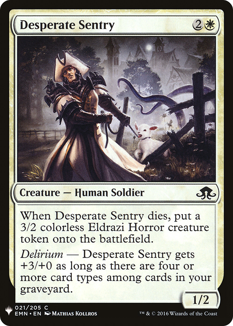 Desperate Sentry (MB1-074) - Mystery Booster
