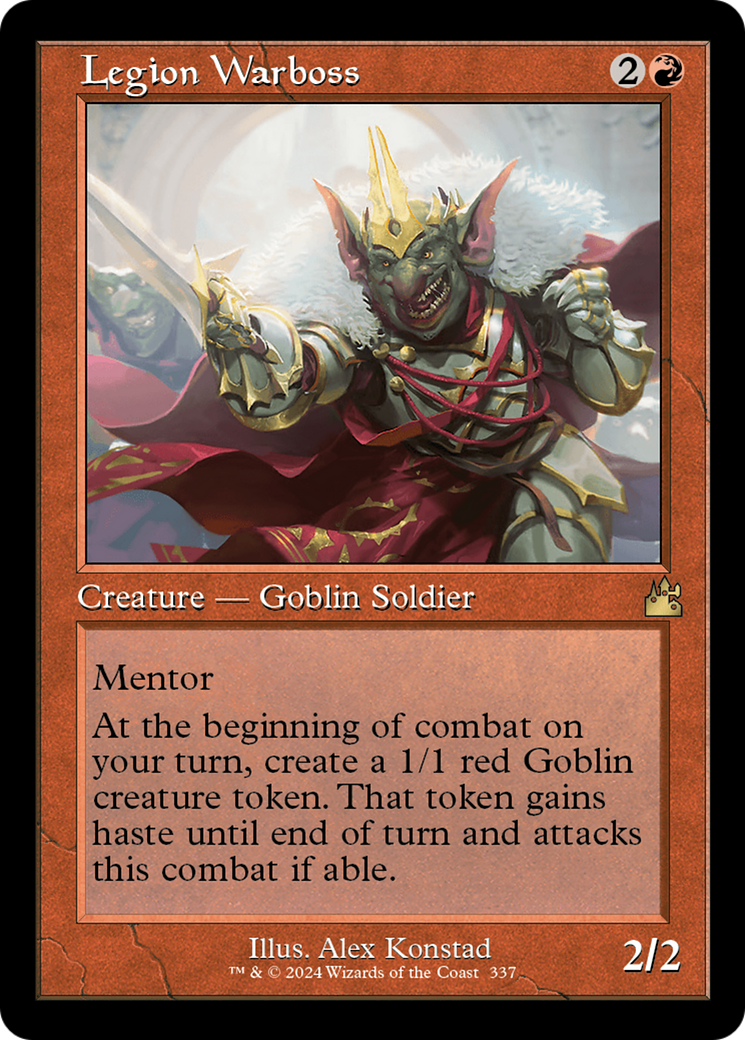 Legion Warboss (RVR-337) - Ravnica Remastered Foil - Premium MTG Single from Wizards of the Coast - Just $0.48! Shop now at Game Crave Tournament Store