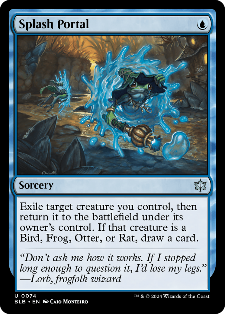 Splash Portal (BLB-074) - Bloomburrow - Premium MTG Single from Wizards of the Coast - Just $0.26! Shop now at Game Crave Tournament Store