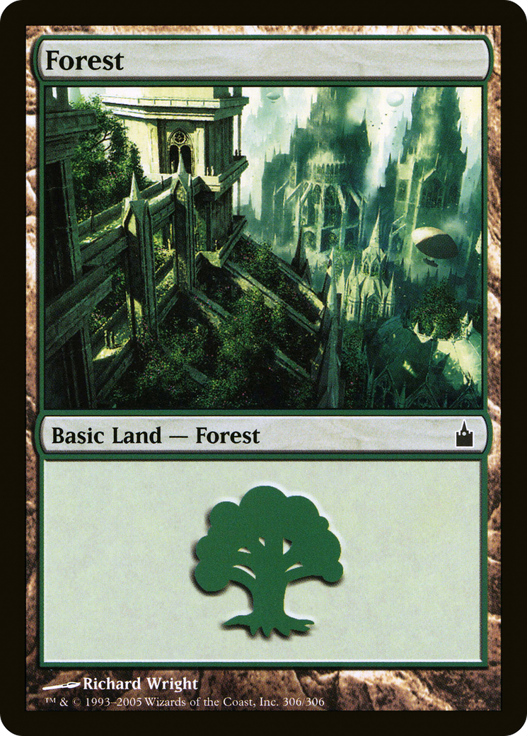 Forest (RAV-306) - Ravnica: City of Guilds Foil