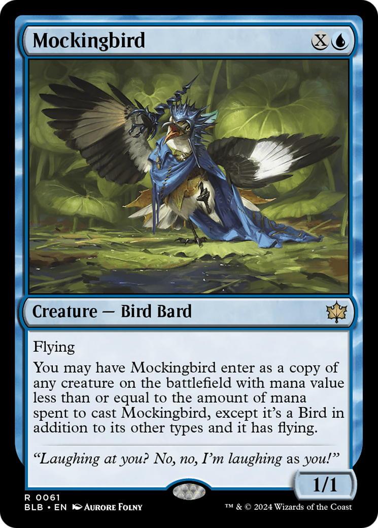 Mockingbird (BLB-061) - Bloomburrow - Premium MTG Single from Wizards of the Coast - Just $4.46! Shop now at Game Crave Tournament Store