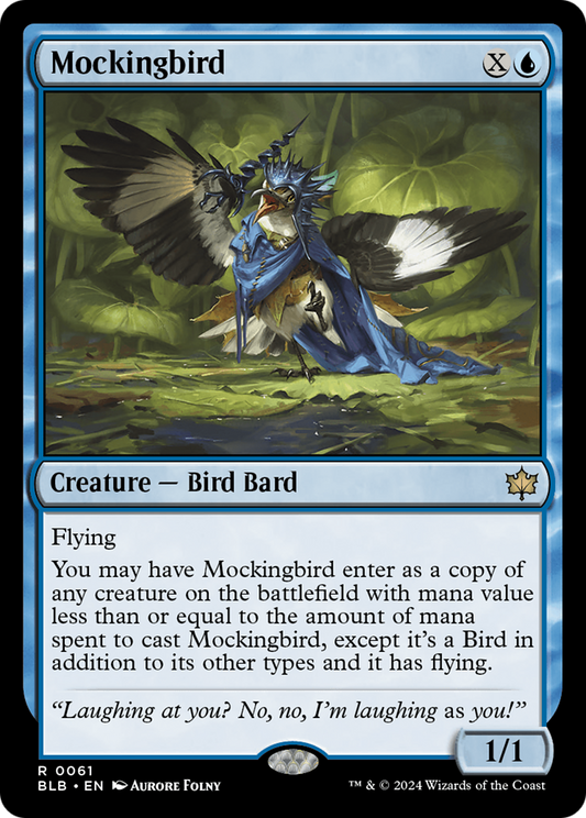 Mockingbird (BLB-061) - Bloomburrow - Premium MTG Single from Wizards of the Coast - Just $4.46! Shop now at Game Crave Tournament Store