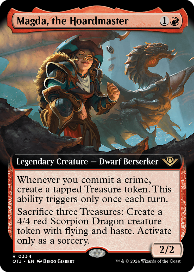 Magda, the Hoardmaster (OTJ-334) - Outlaws of Thunder Junction: (Extended Art) - Premium MTG Single from Wizards of the Coast - Just $1.43! Shop now at Game Crave Tournament Store