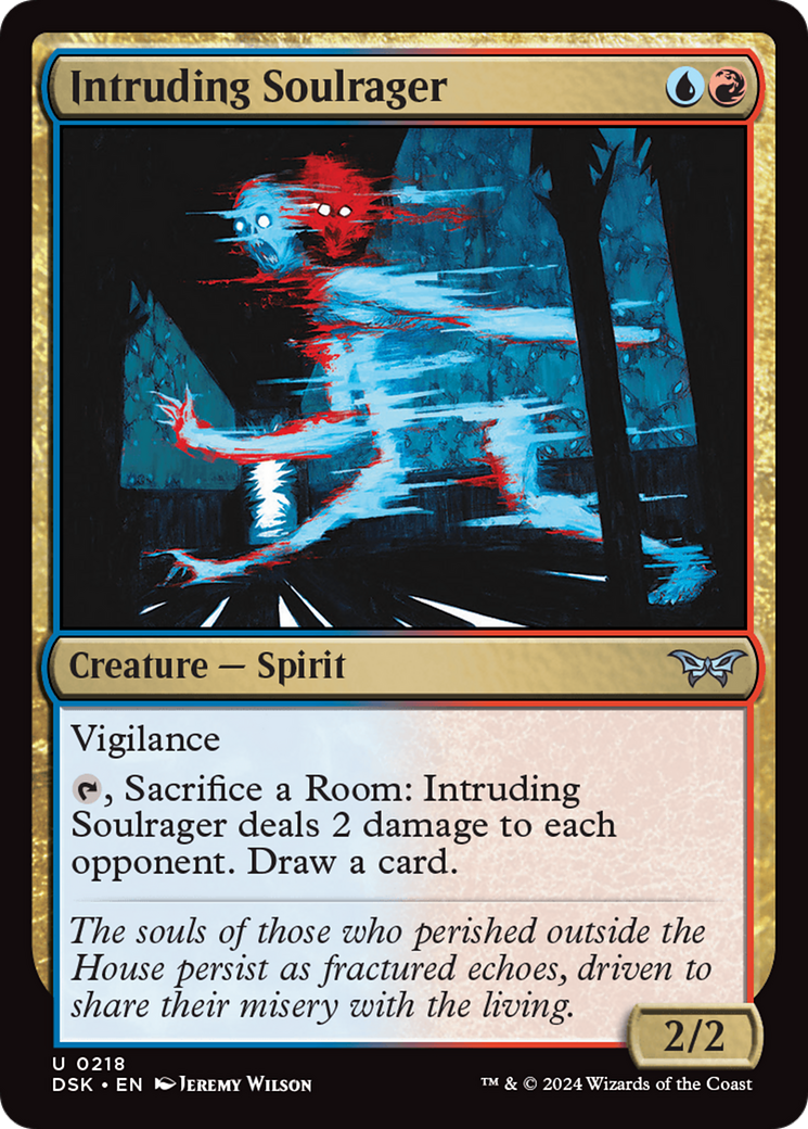 Intruding Soulrager (DSK-218) - Duskmourn: House of Horror - Premium MTG Single from Wizards of the Coast - Just $0.25! Shop now at Game Crave Tournament Store